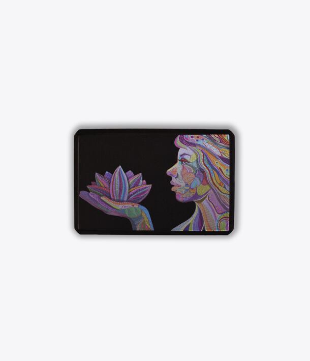 Blocco yoga LOTUS BLOSSOM, nero