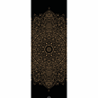 designová podložka z přírodní gumy černá se zlatou mandalou MANDALA GOLD